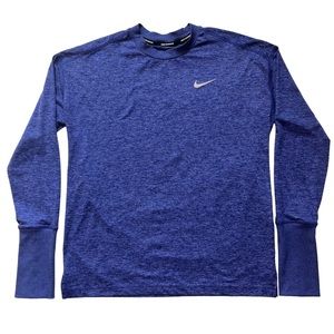 Nike Women’s Heather Purple Dri-Fit Running LS Shirt S